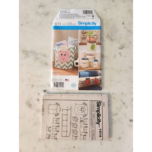 1214 Simplicity Sewing Pattern UNCUT Organizers new for Walls Car Seats & Totes - Picture 1 of 2